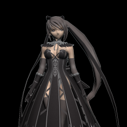 動(dòng)漫風(fēng)格美少女劍士 3D模型分享