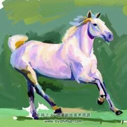 五彩斑斕的白馬