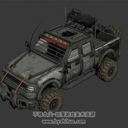 逼真的越野車 3D模型 四邊面