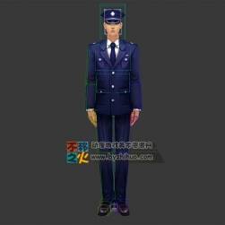 警察 保安 门卫 站岗 模型