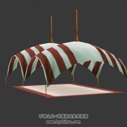 連體帳篷 3D模型 四角面 百度網(wǎng)盤下載