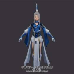 古裝女人物 仙風(fēng)道骨 女道士坤道 外觀時(shí)裝 3D模型