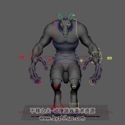獸人怪物3DMayam模型下載 帶綁定