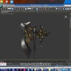 PS/MAYA/3DS MAX 魔幻風戰(zhàn)斧從建模到貼圖繪制視頻教程