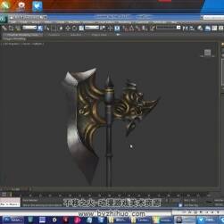 PS/MAYA/3DS MAX 魔幻风战斧从建模到贴图绘制视频教程