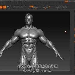 ZBrush 雕刻逼真的男女角色人体模型视频教程