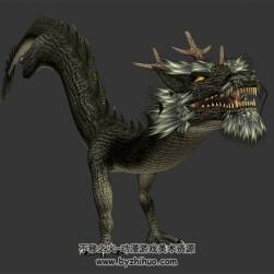 龙 神龙 有绑定和动作 神话动物3D模型百度网盘下载