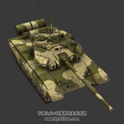 坦克3DMax模型下载 含贴图