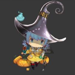 可爱 少女 萝莉  幼女 魔法 模型