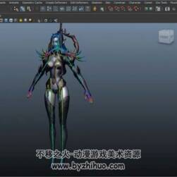 Maya 女獵人游戲角色骨骼制作 視頻教程