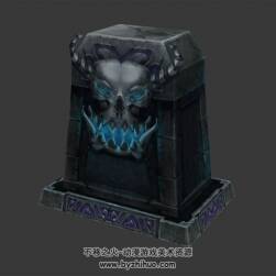 恶魔墓碑 3D模型 四角面 百度网盘下载