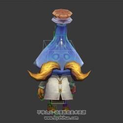 Q版卡通 藥劑師 3D模型 有綁定和動(dòng)作 四邊面