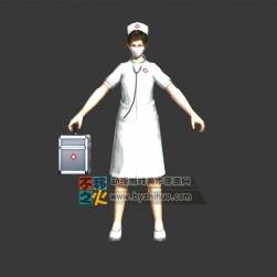 女人 女护士模型