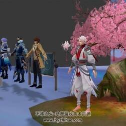 王者榮耀 諸葛亮[武陵仙君]+3款 共四款皮膚模型 3D模型