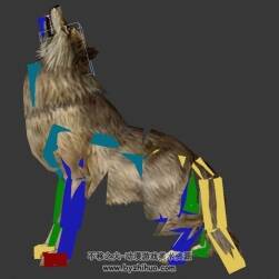 灰狼 3DMax模型帶綁定全套動(dòng)作下載