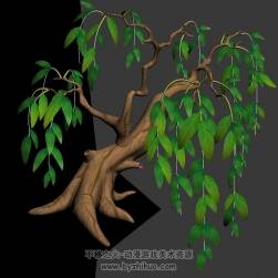 园林小柳树 3D模型