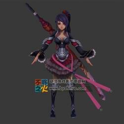 美少女 剑士 洛丽塔 战士 模型