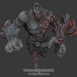 怪物兵馬俑3d模型 帶綁定含攻擊動(dòng)作 格式Max