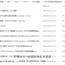 [MMD資源]  限時(shí)七天打折 有游戲資源包 軟件包 mme包