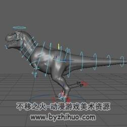 遠古生物霸王龍3DMaya模型下載