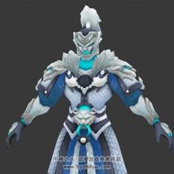 Overwatch 守望先鋒源氏白虎3dMax模型百度云下載 四邊面