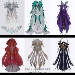 游戲資源分享 披風原畫參考 100P