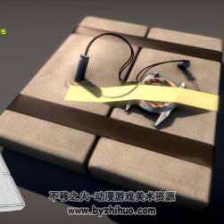 Free Plastic Pack 3D炸药包模型obj fbx分享下载