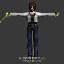 撕裂重罪·天啟 男主角 瑞文 大劍使 3D模型 有綁定