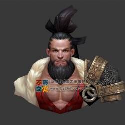 中年 壮汉 武士 半身模型