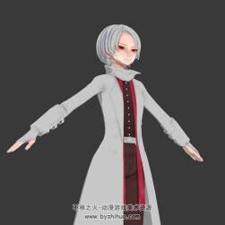 刀劍亂舞游戲角色加州清光3D模型Max obj格式下載