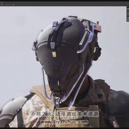 ZBbrush 科幻战士士兵头盔雕刻视频教程
