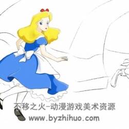 愛麗絲夢游仙境 上色過程