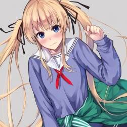 不起眼の英梨梨 雙馬尾少女插畫壁紙圖片下載 1156P