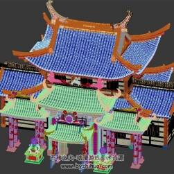 仙俠類(lèi)大殿建筑 Max模型