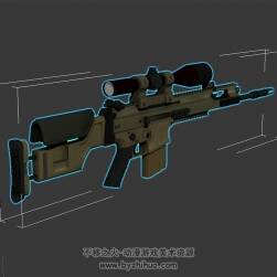 scar-20 狙击步枪 游戏模型