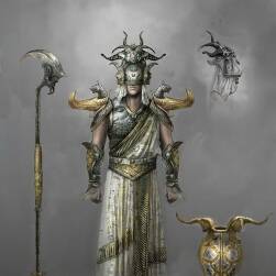 邪恶魔幻类 场景生物武器概念原画