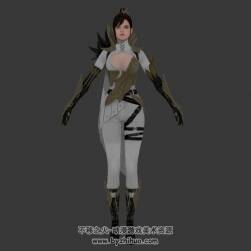 黑暗崛起Darkness Rises 女戰(zhàn)士武士3DFBX模型下載