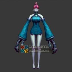 美女 格斗铁爪 少女模型