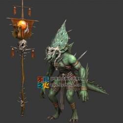 恐龙怪人 萨满类怪物模型