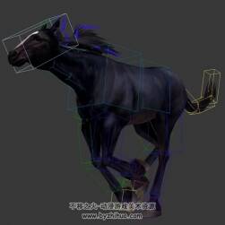 奔跑的駿馬座騎3DMax模型帶綁定動(dòng)作下載