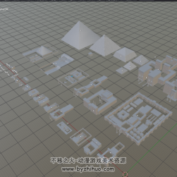 古埃及建筑群 多個(gè)格式3D模型 百度網(wǎng)盤分享下載