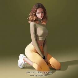 韓國(guó)畫師wonbin lee 人物肖像插畫壁紙圖包分享 267P