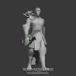 匕首十連擊 3D模型 有綁定和連擊動作