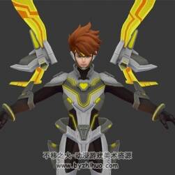 王者榮耀 哪吒[逐夢之翼][三太子][桀驁炎槍] 三款皮膚3D模型
