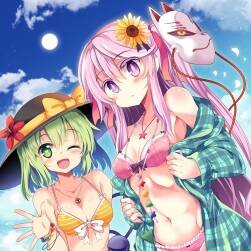 美美噠泳裝少女 東方水著 (東方Project) 分享包 74P