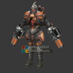 未来 科技 熔岩机器人 战士模型