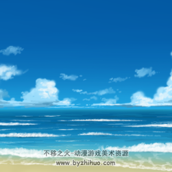 枕社 H2O～FOOTPRINTS IN THE SAND～CG場景