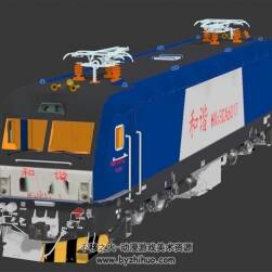 和谐号火车3D模型格式Max fbx 贴图挺简单