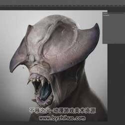 ZBrush & Photoshop 超逼真恐怖怪物制作視頻教程 附源文件