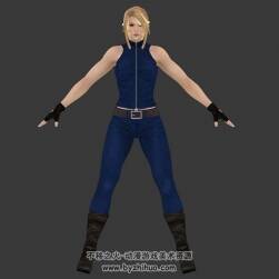 DoA5 Sarah游戲女角色戰(zhàn)斗服3DMax模型下載